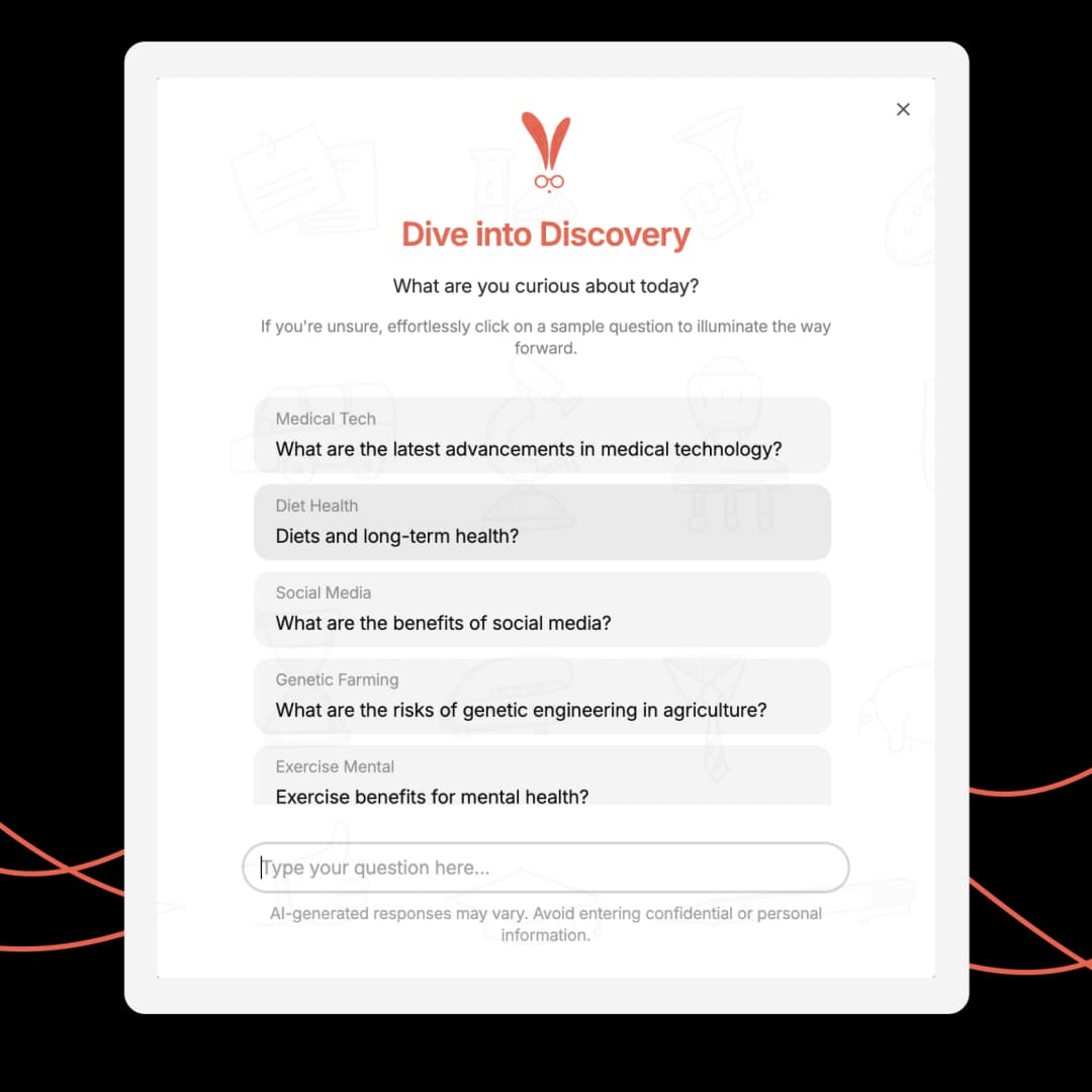 Stop wasting time digging through search results. Discover curated playlists tailored to your curiosity with our AI-powered Collections, so every listen actually matters.