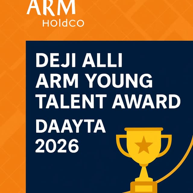 ARM HoldCo - Deji Alli ARM Young Talent Award (DAAYTA) 2026