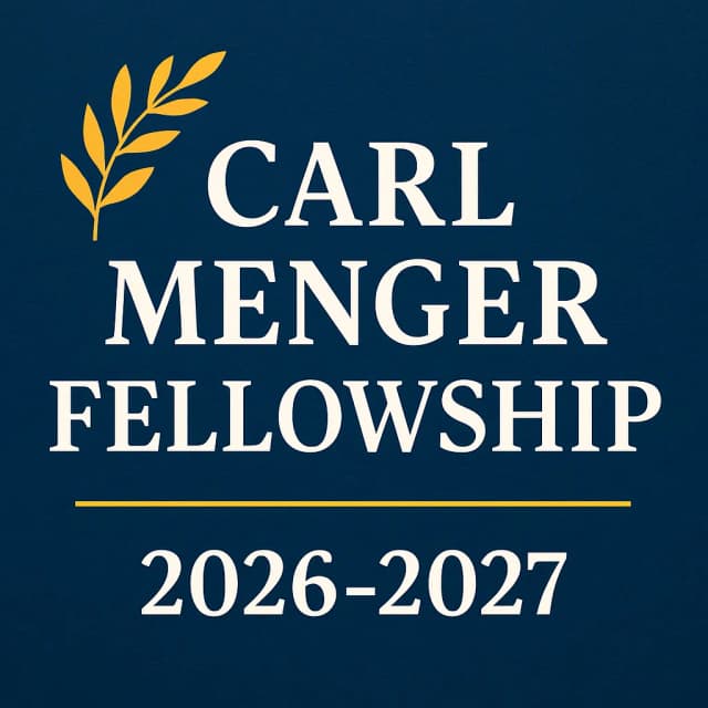 Carl Menger Fellowship 2026-2027