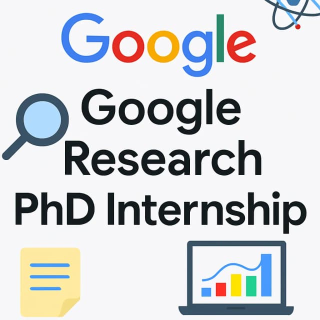 Google Research PhD Internship