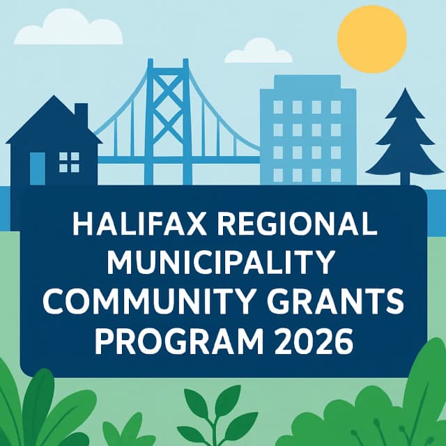 Halifax Regional Municipality Community Grants Program 2026