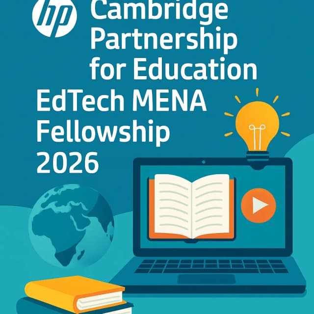 HP Cambridge Partnership for Education EdTech MENA Fellowship 2026