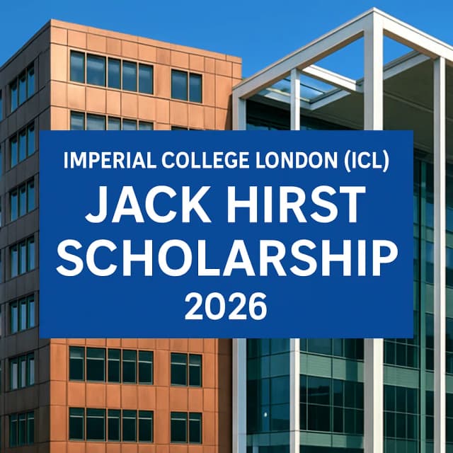Imperial College London (ICL) Jack Hirst Scholarship 2026