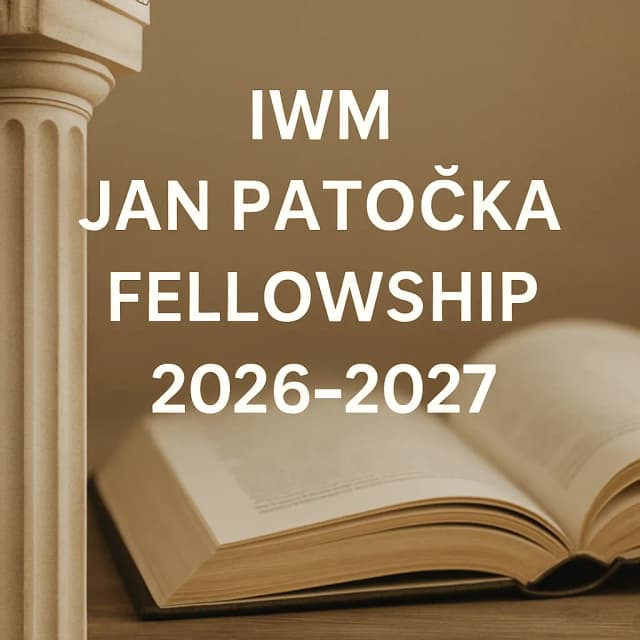 IWM Jan PatoΔka Fellowship 2026-2027
