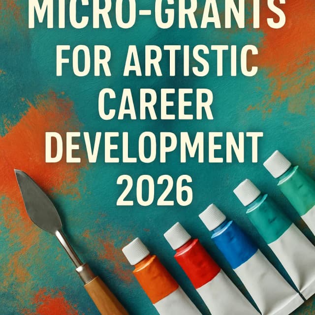Micro-Grants for Artistic Career Development 2026