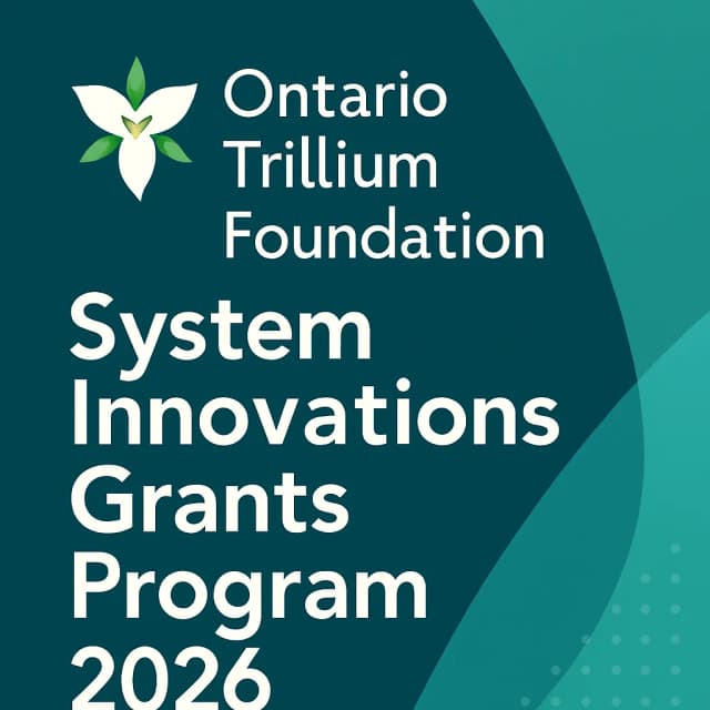 Ontario Trillium Foundation System Innovations Grants Program 2026