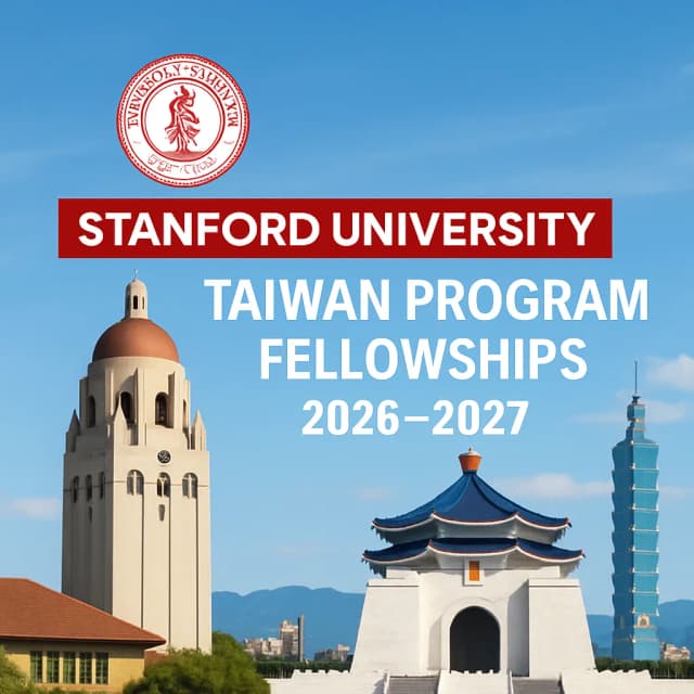Stanford University Taiwan Program Fellowships 2026β2027