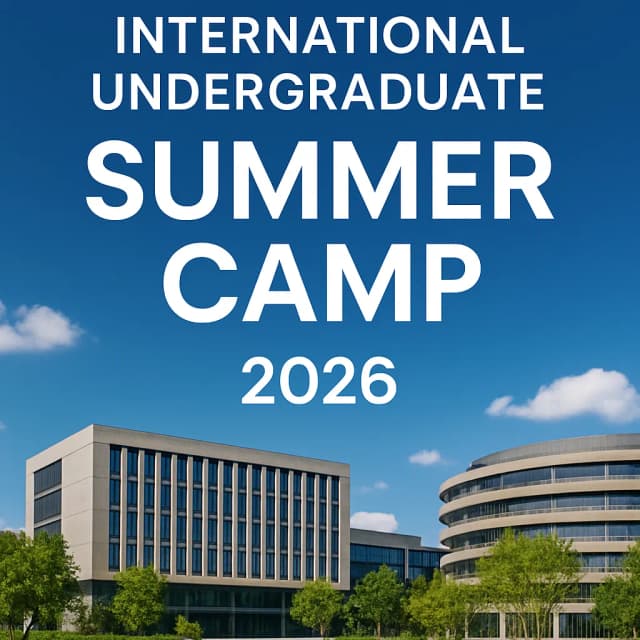 Westlake University International Undergraduate Summer Camp 2026